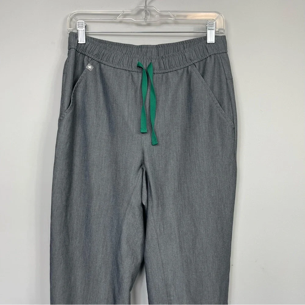 Figs Tansen Jogger Scrub Pants Men’s Gray Green Drawstring Size S MXXSW2004